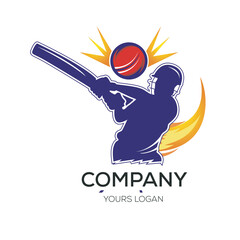 Cricket Club Logo Design Cricket Unique Logo