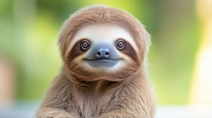 Fototapeta premium Close-up of a cute sloth face