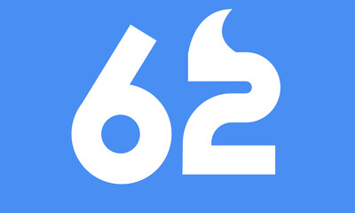 Shark logo number simple modern blue