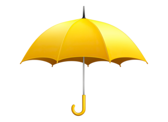 Yellow rain umbrella