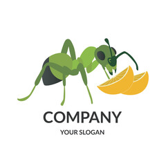 Ant Company logo design template
