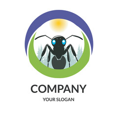 Ant Company logo design template
