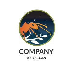 Ant Company logo design template
