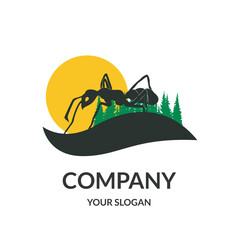 Ant Company logo design template
