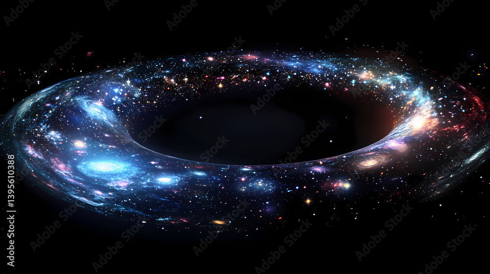 Wall mural galactic infinite loop
