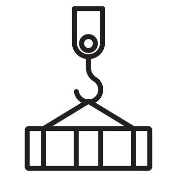 recommend clip art: Hook icon outline collection in black and on white background