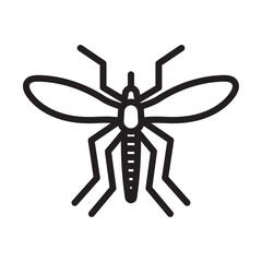 Obraz premium malaria icon outline collection in black and on white background