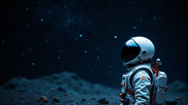 Astronaut Exploring the Cosmic Landscape