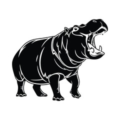 Hippopotamus silhouette best design