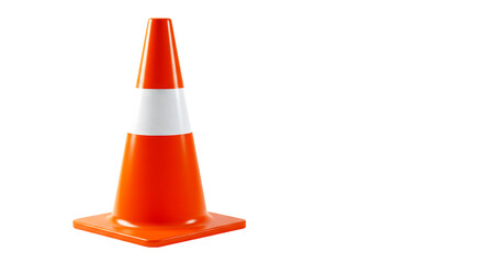 Orange cone traffic safety warning construction road work caution hazard alert symbol sign reflective 100