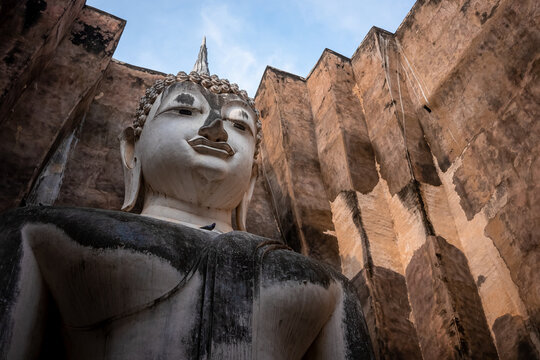 buddha statue in wat sri chum sukhothai thailand