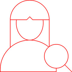 Find Female Profile single vector illustration icon