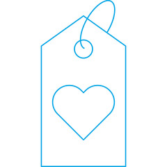 Favorite Tag single vector illustration icon