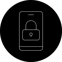 Obraz premium Secure Device single vector illustration icon
