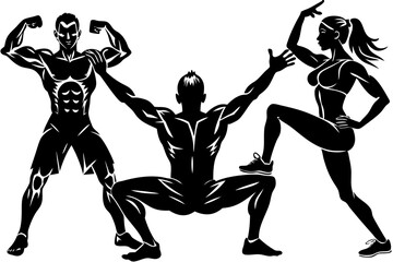 Minimalist line art yoga illustration featuring graceful poses and meditative figures. Perfect for wellness branding, yoga studio logos, meditation guides, health and fitness content, spiritual artwor