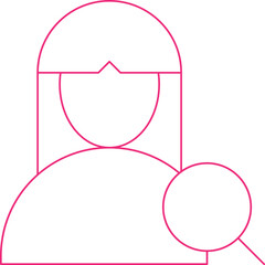 Find Female Profile single vector illustration icon