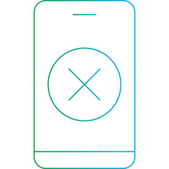 Invalid Device single vector illustration icon