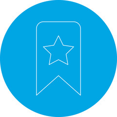 Favorite Bookmark single vector illustration icon