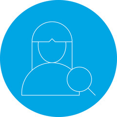 Find Female Profile single vector illustration icon