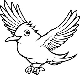 a  Hand drawn bird outline 