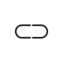 Unlink Sharp Icon, Modern Unlink Icon Design, Sharp Unlink Symbol, Broken Link Icon, Disconnect Icon with Sharp Edges, Unlinking Symbol, Digital Unlink Icon