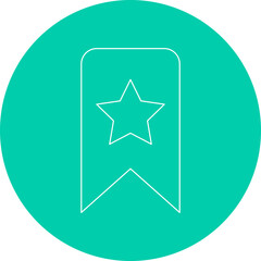 Favorite Bookmark single vector illustration icon