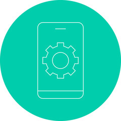 Device Settings single vector illustration icon