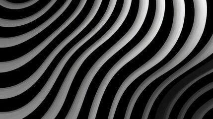 Abstract Gray and Black Wave Pattern - Stylish abstract featuring flowing gray and black wavy lines. Ideal for backgrounds, websites, and design projects