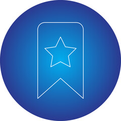Favorite Bookmark single vector illustration icon