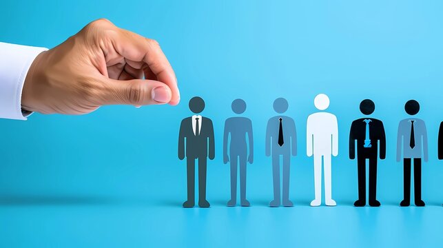 A talent pipeline for future hiring needs, Generative AI illustrations.