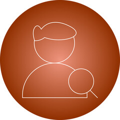 Find Male Profile single vector illustration icon