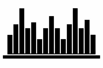 equalizer bars silhouette vector