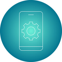 Device Settings single vector illustration icon