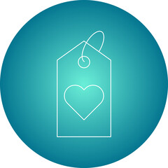 Favorite Tag single vector illustration icon
