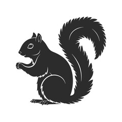 Squirrel silhouette Design