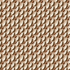 Seamless Almond Milk Spoon Pattern