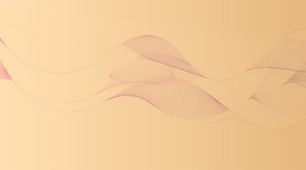 Artistic Vector Design: Abstract Smoke Shapes and Light Lines in a Motion Wave Pattern
