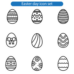Easter day vector art icon, logo design use for banner, poster, web, app.