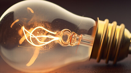 Macro photography capturing the sparking filament inside an electric bulb, showcasing intricate details and light.

