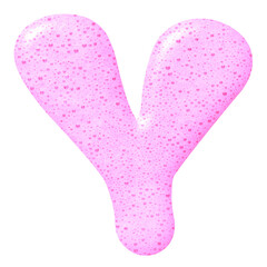 pink letter y
