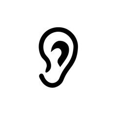 cute Human Ear icon Organ Illustration