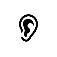 cute Human Ear icon Organ Illustration