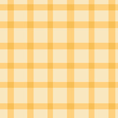 Seamless yellow plaid pattern resembling a soft picnic blanket with cozy summer vibes.