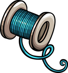 Cartoon funny Spool of Thread for Sewing