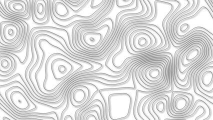 Abstract pattern wave lines seamless topography map and counter map. abstract sea map space geometric line technology topo landscape grid texture. Seamless pattern with lines Topographic map