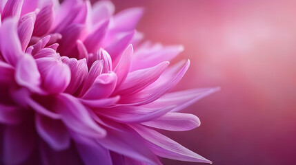 Close Up Of Pink Dahlia Flower