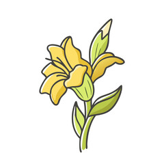 gladiolus flower icon, gladiolus flower vector illustration-simple illustration of gladiolus flower, perfect for gladiolus flower logos and icons