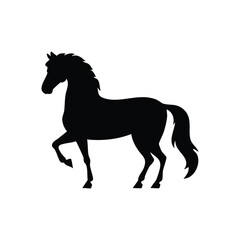 horse silhouette vector