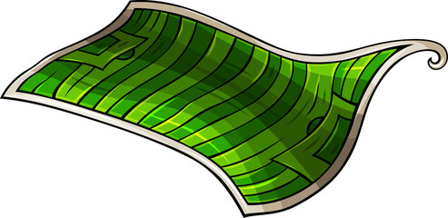 Doodle cartoon funny football field