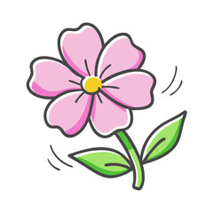 phlox flower icon, phlox flower vector illustration-simple illustration of phlox flower, perfect for phlox flower logos and icons